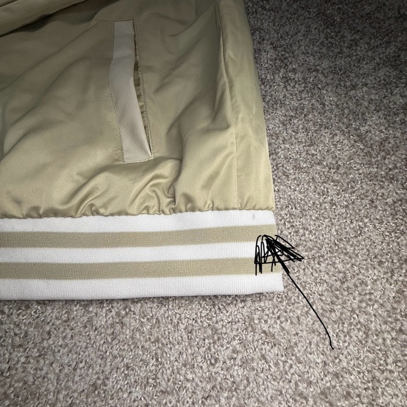 NWT Men’s Primitive Skateboarding Beige Satin Bomber Jacket Size Large L - Picture 11 of 14